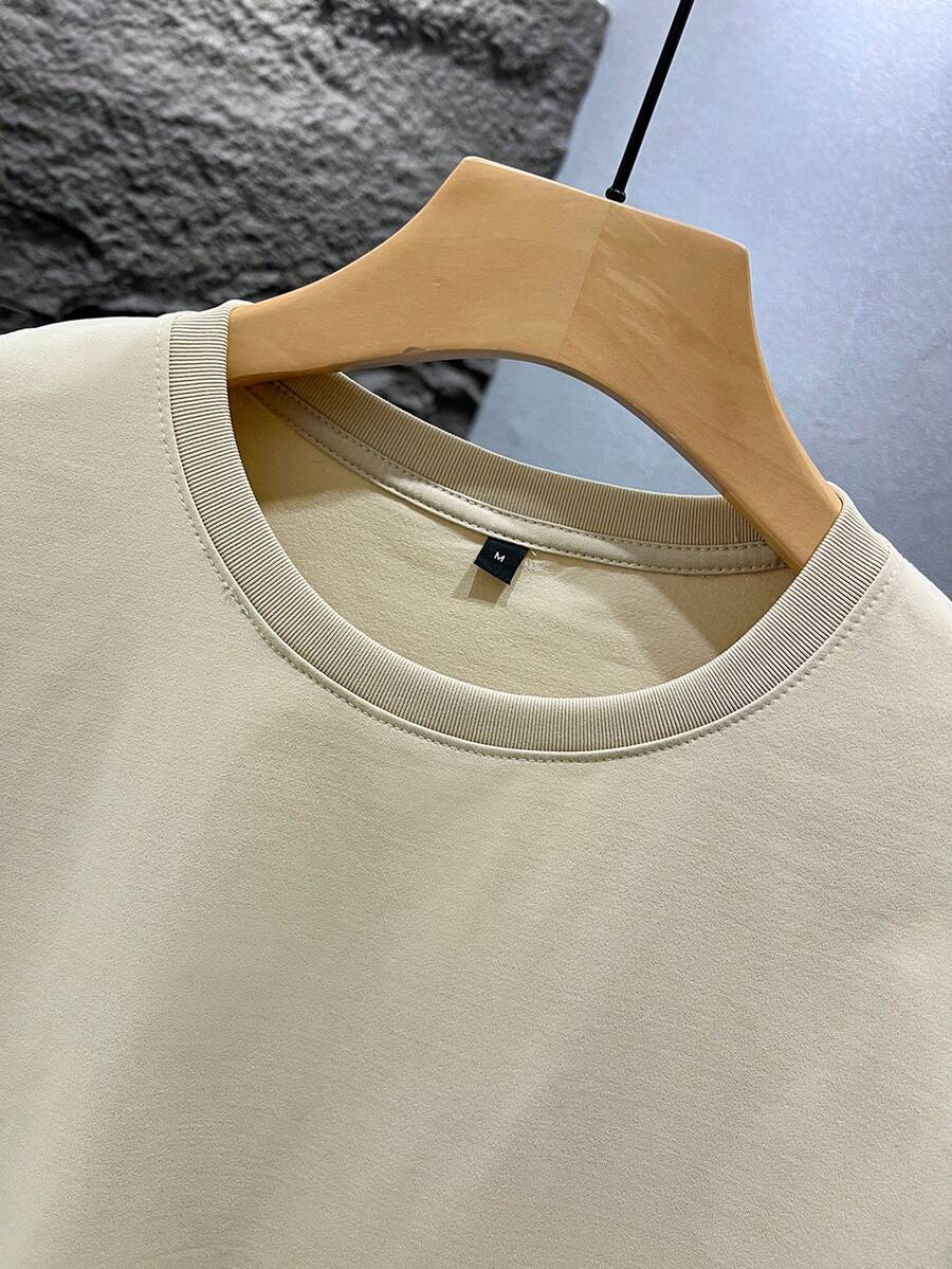 Wit heren T-shirt met print – losvallend en perfect voor een frisse zomerlook