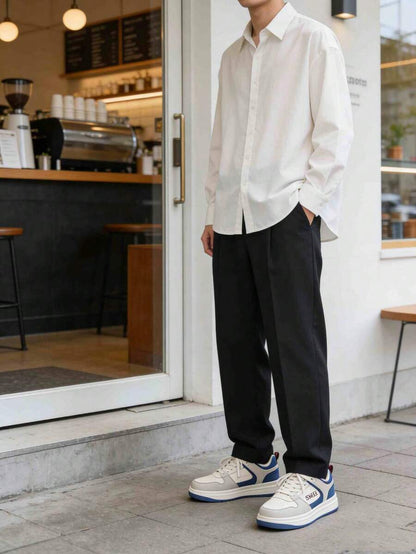 Beige heren sneakers met print – sportief, comfortabel en perfect voor elke dag