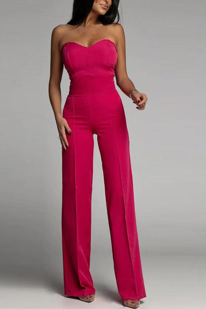 Elaris | Strapless Jumpsuit met Hoge Taille en Elegante Snit