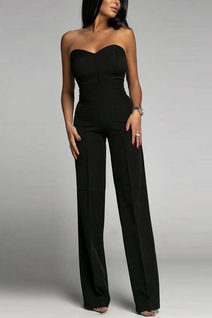 Elaris | Strapless Jumpsuit met Hoge Taille en Elegante Snit