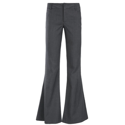 LORENTE | Hoog uitgesneden Elegante Broek met Uitlopende Pijpen