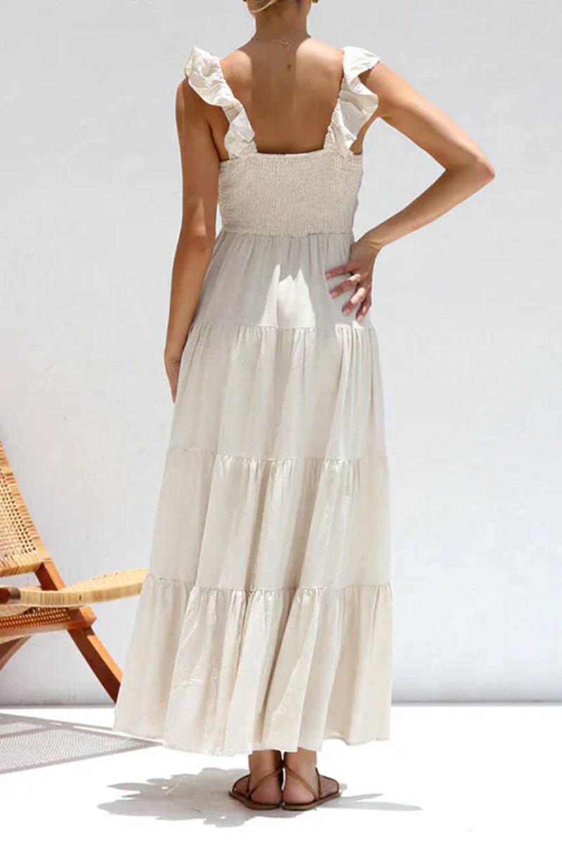 NAOMI | Luchtige maxi-jurk met elegante lagen en flair
