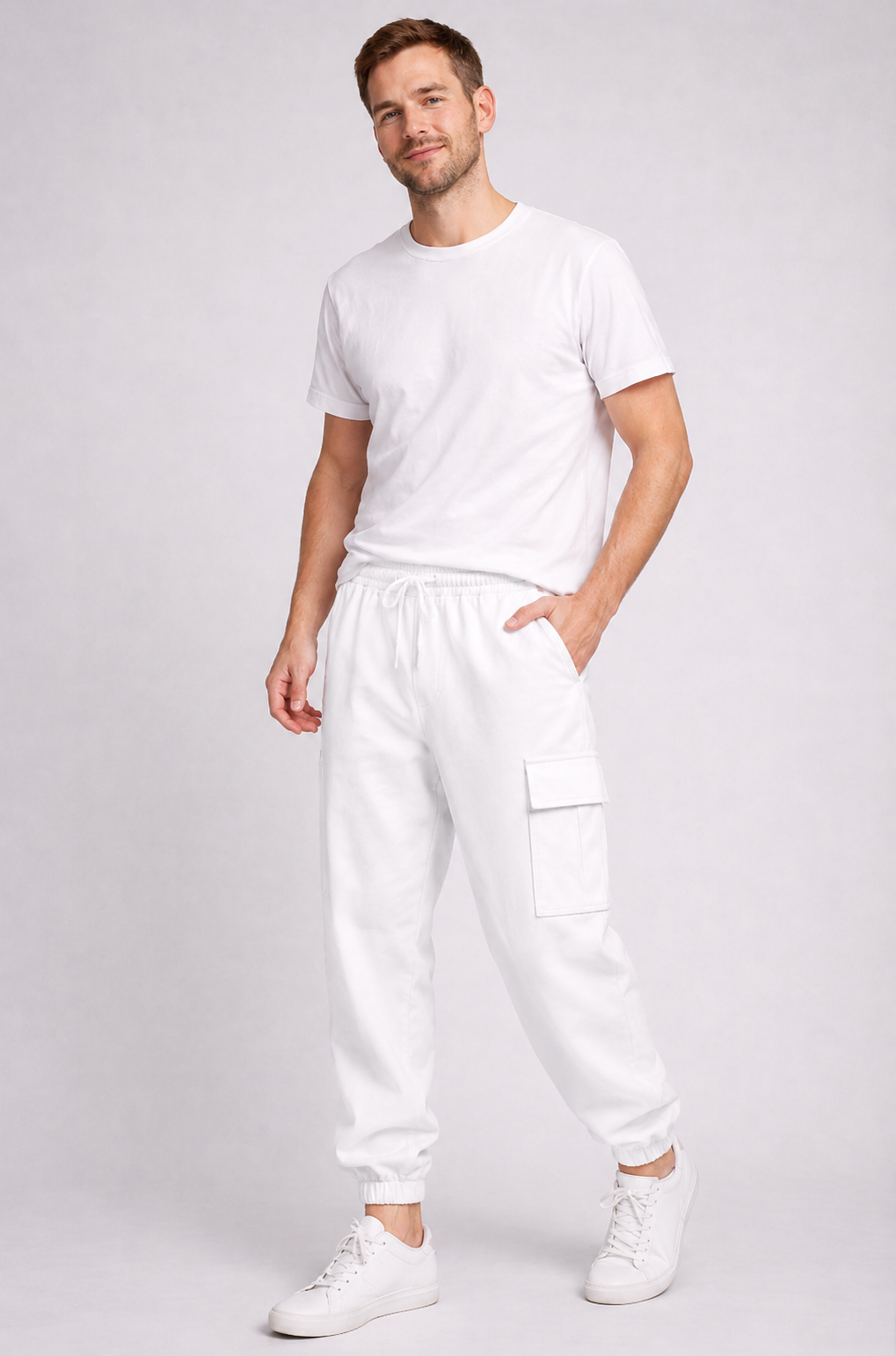 Santos Heren Cargo Broek | Katoen, Losse Pasvorm, Cropped