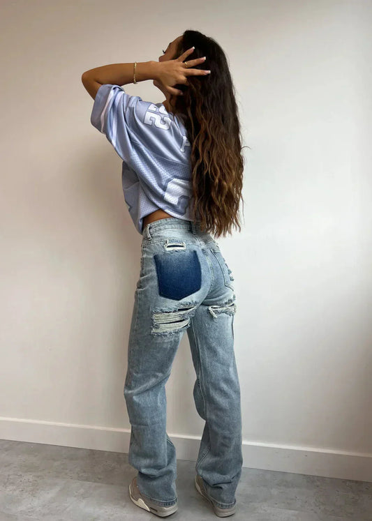 Vintage Ripped Jeans | Casual Comfort | Hoogwaardig Denim