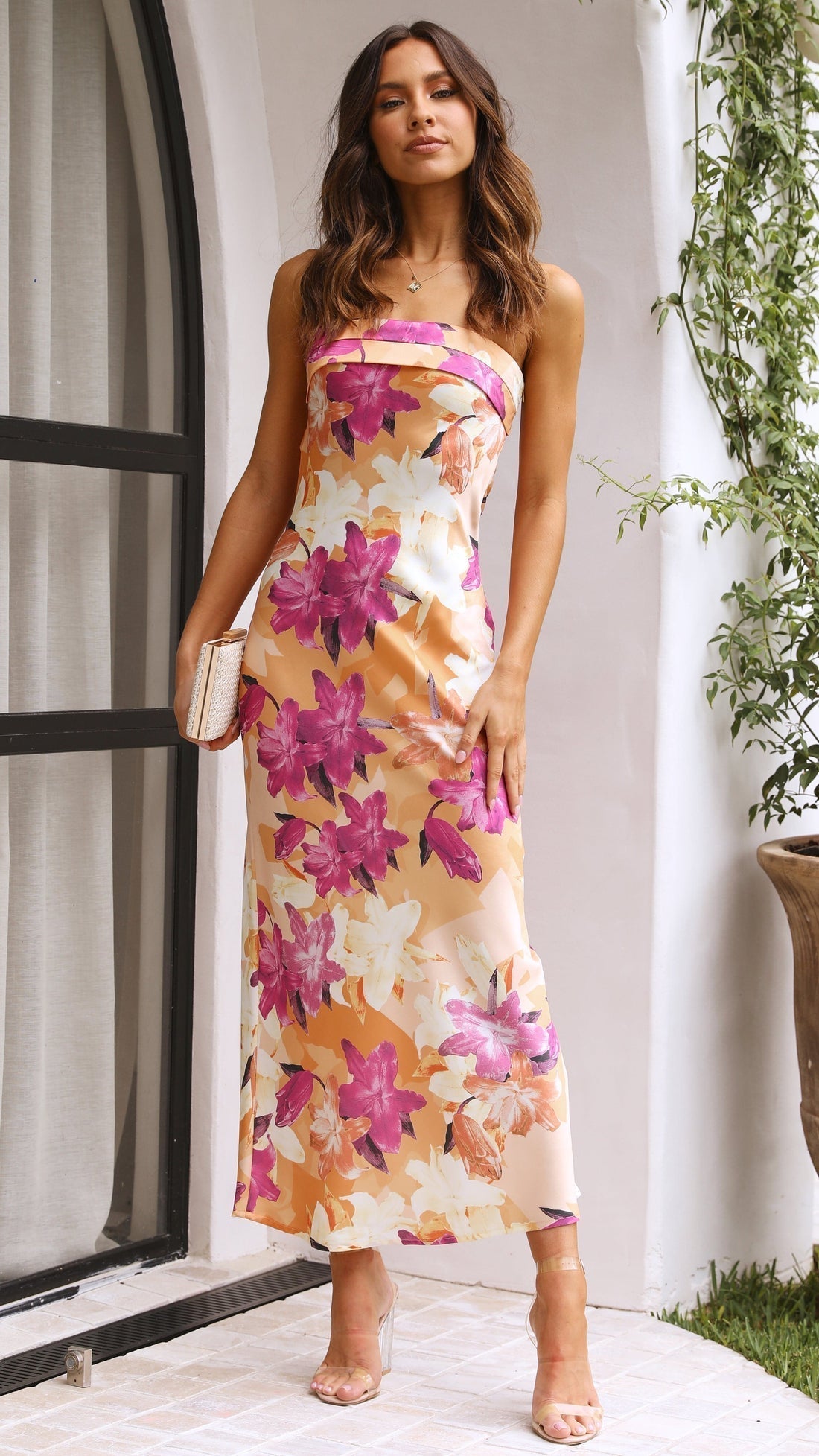 YVELINE | Strapless jurk met elegante snit