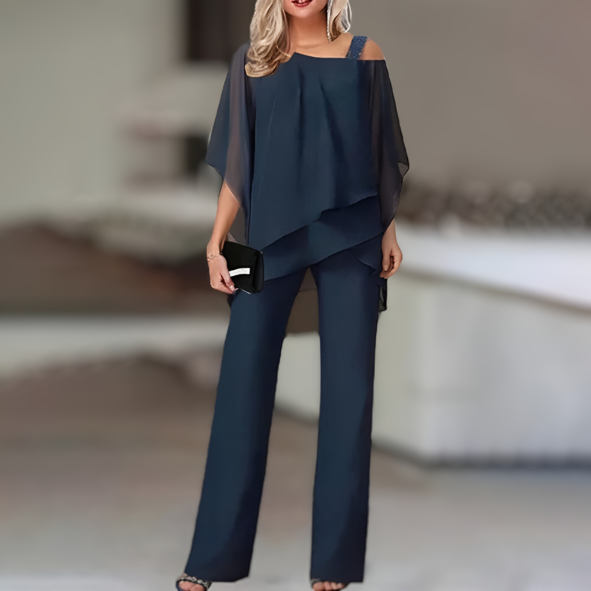 ZAÏRA | Elegante Off-Shoulder Co-ord Set voor Dames