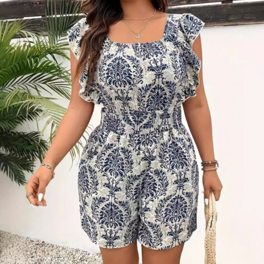 NADIA | Backless Zomerjumpsuit in Lichtgewicht Polyester