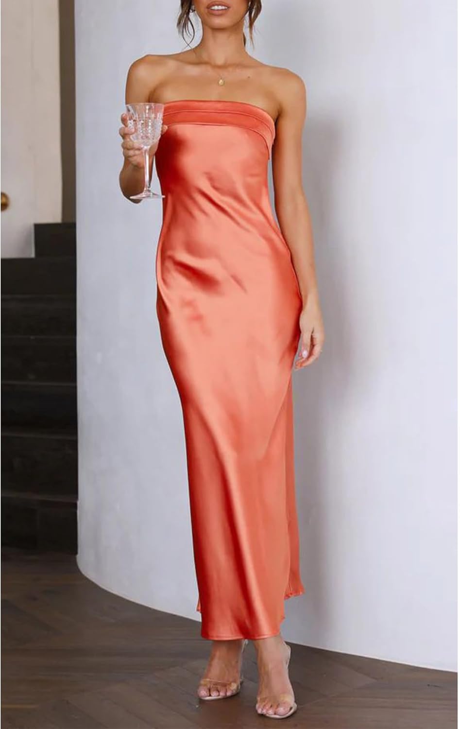 YVELINE | Strapless jurk met elegante snit