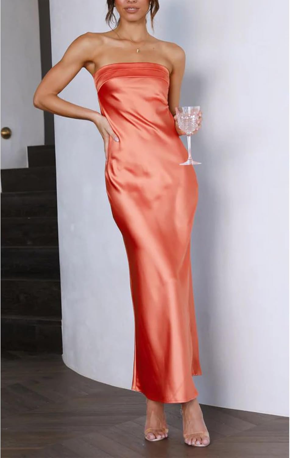 YVELINE | Strapless jurk met elegante snit