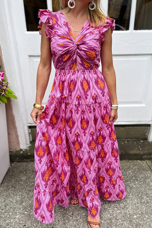 DALINA | Retro maxi-jurk met elegante details