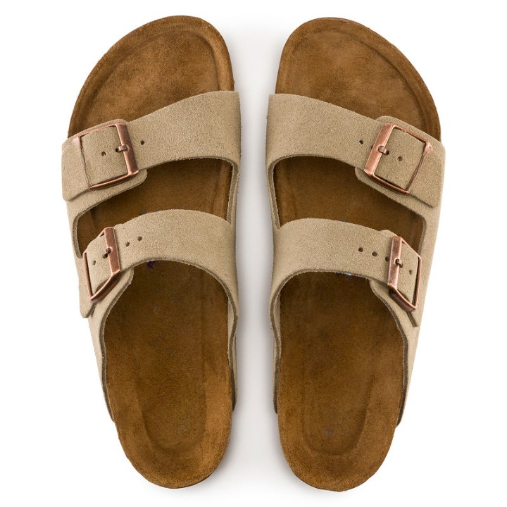 Eroni | Unisex Suède Comfortsandalen met Extra Ondersteuning