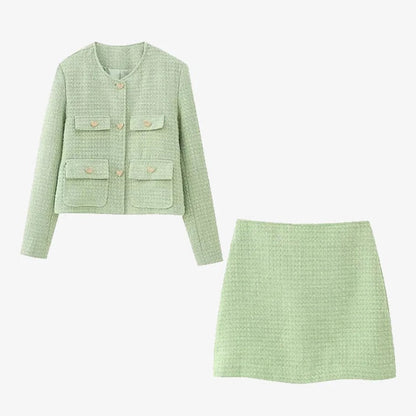 SABRA | Vintage Tweedelige Set met Tijdloze Flair
