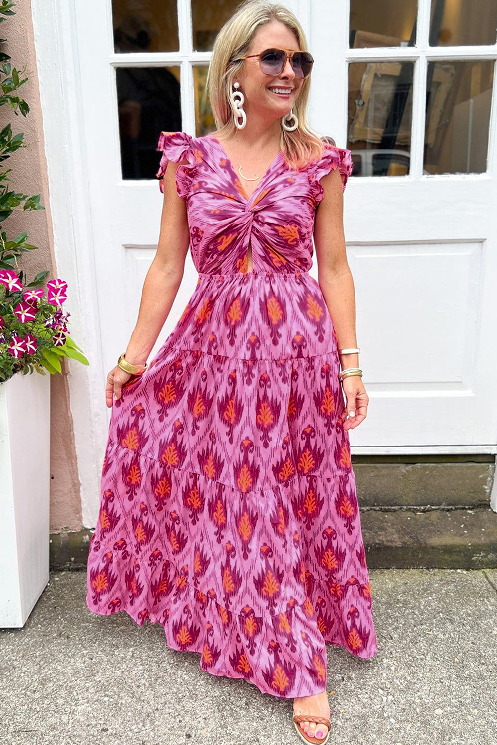 DALINA | Retro maxi-jurk met elegante details