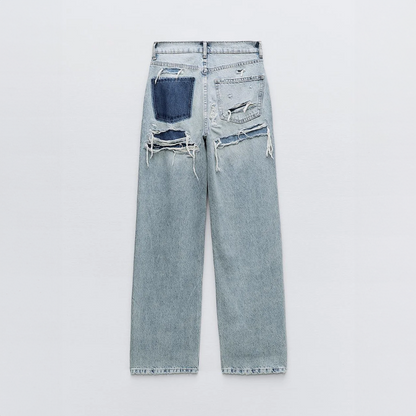 Vintage Ripped Jeans | Casual Comfort | Hoogwaardig Denim
