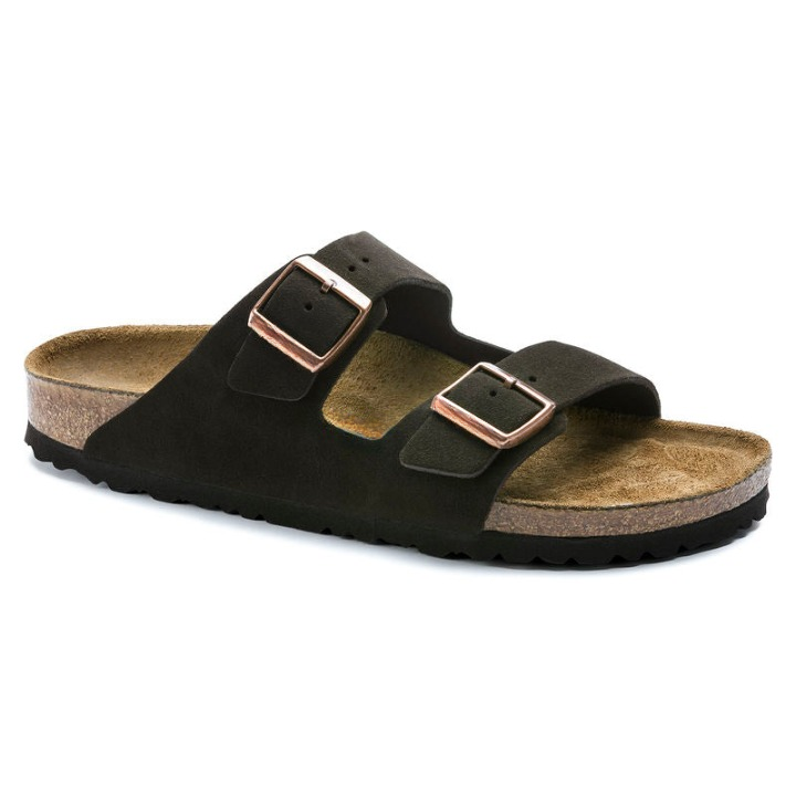 Eroni | Unisex Suède Comfortsandalen met Extra Ondersteuning