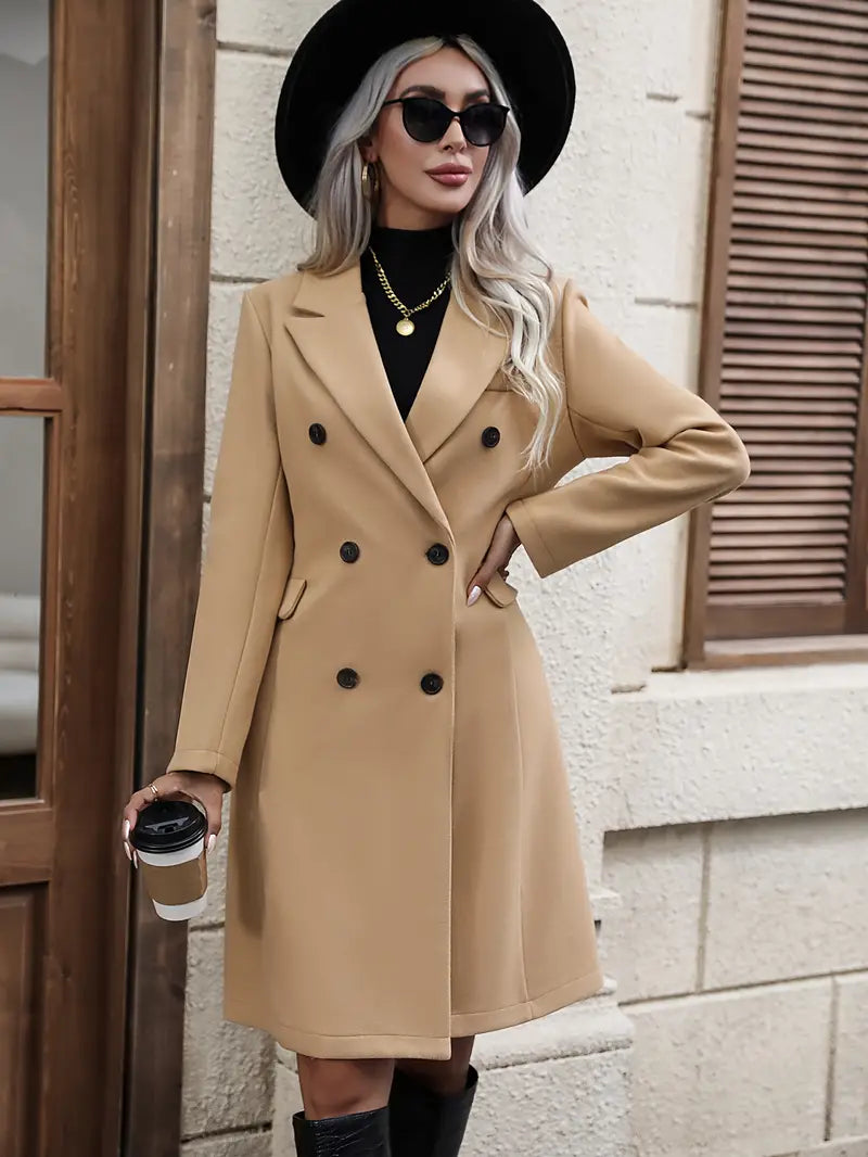 Melvyna | Lange Winterjas voor Dames met Elegante Snit