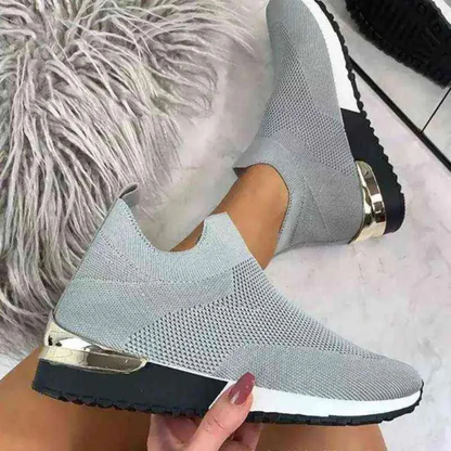 LYMARA | Orthopedische dames sneakers zonder veters – Ademend mesh en elastische instap