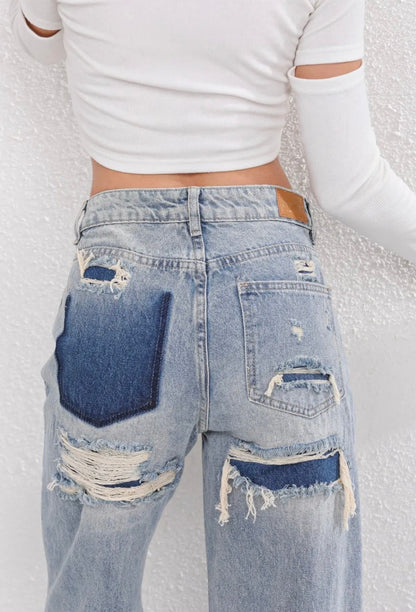 Vintage Ripped Jeans | Casual Comfort | Hoogwaardig Denim
