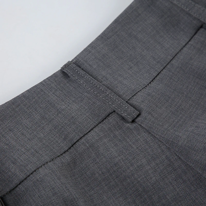 LORENTE | Hoog uitgesneden Elegante Broek met Uitlopende Pijpen