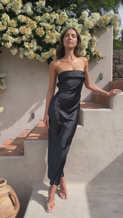YVELINE | Strapless jurk met elegante snit