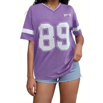 Naylinn | Oversized Sport T-shirt met New York Print