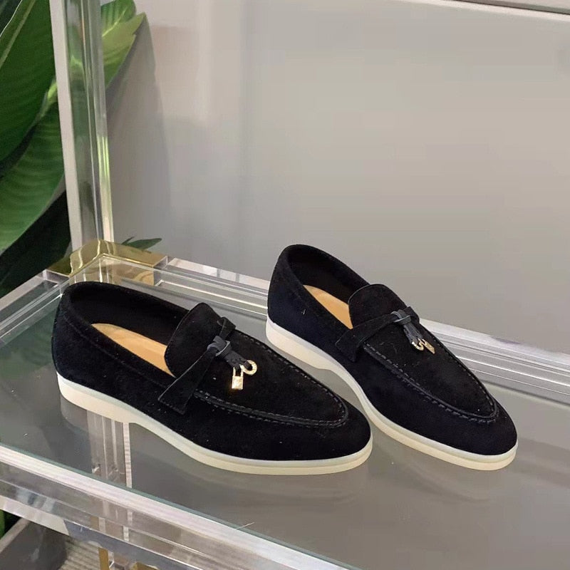 ALBA | Luxe suède loafers voor dames 1