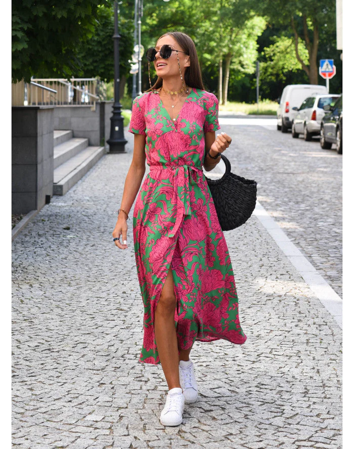 ALMA | Luchtige Zomerjurk met Bloemenprint 0