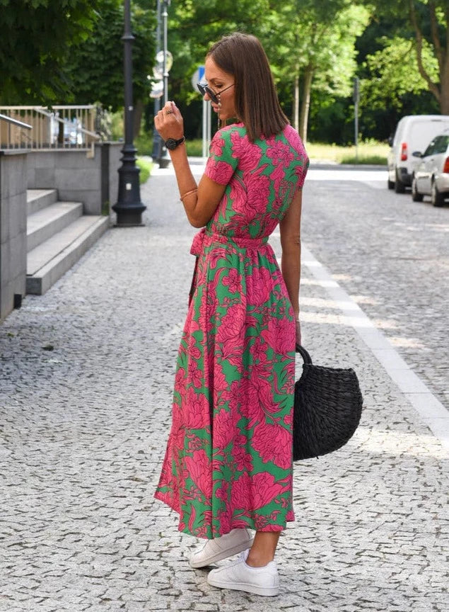 ALMA | Luchtige Zomerjurk met Bloemenprint 4