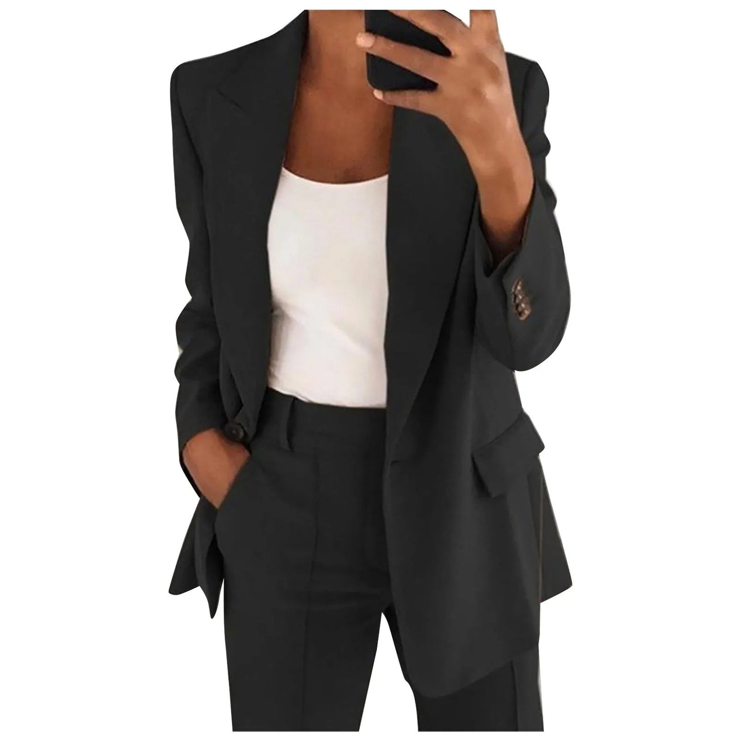 AMALIE | Effen Blazer & Pantalon Set voor Dames 1