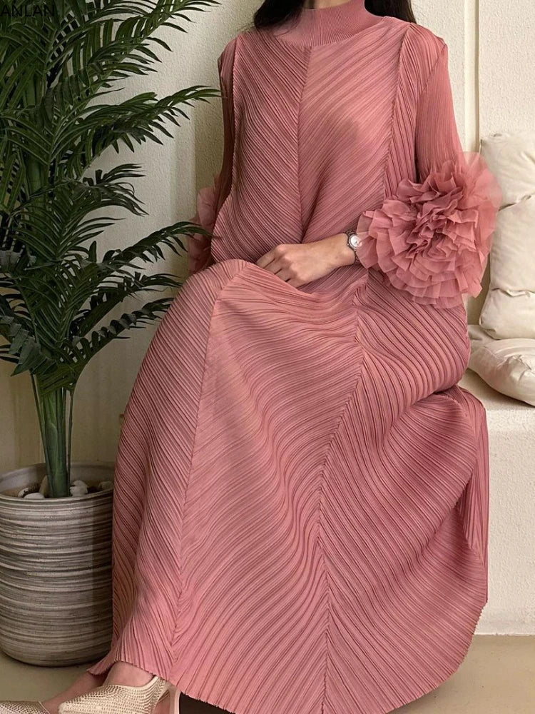 Yamira | Elegante Wijdvallende Maxi-Jurk voor Elke Gelegenheid