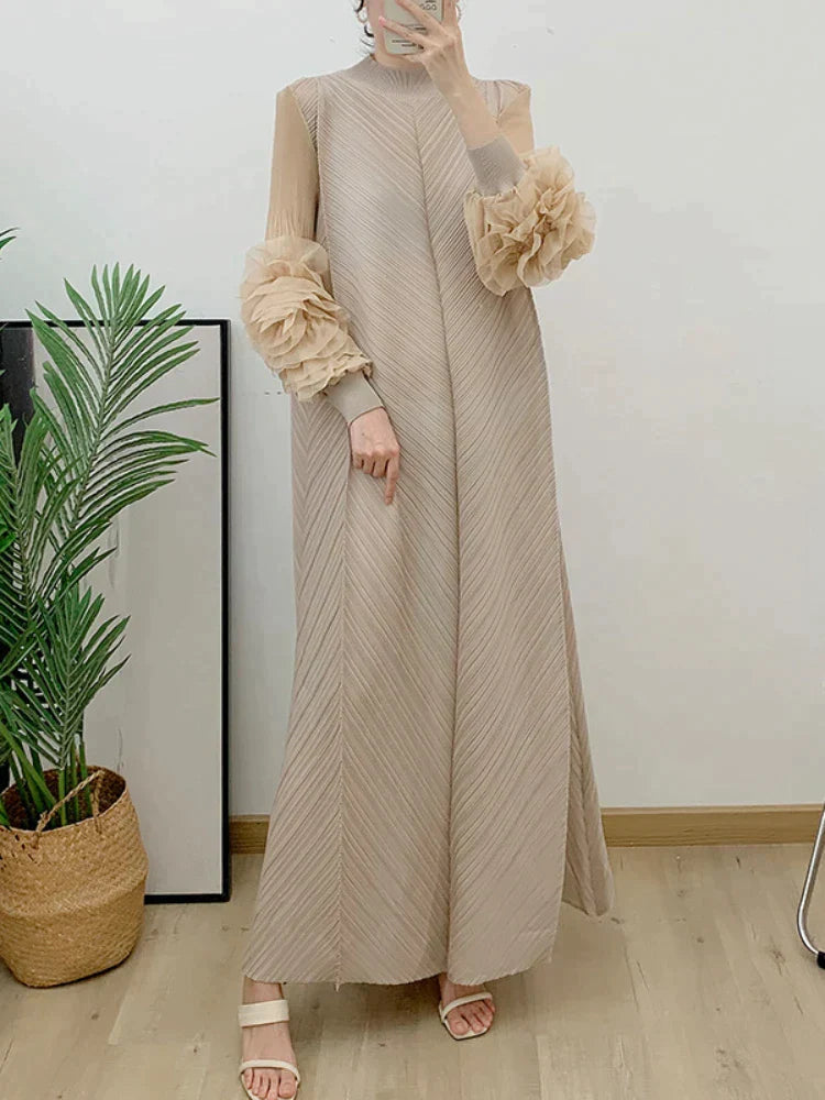 Yamira | Elegante Wijdvallende Maxi-Jurk voor Elke Gelegenheid