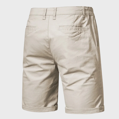CAEDEN | Heren Chino Short – Casual Katoenen Korte Broek met Elastische Taille