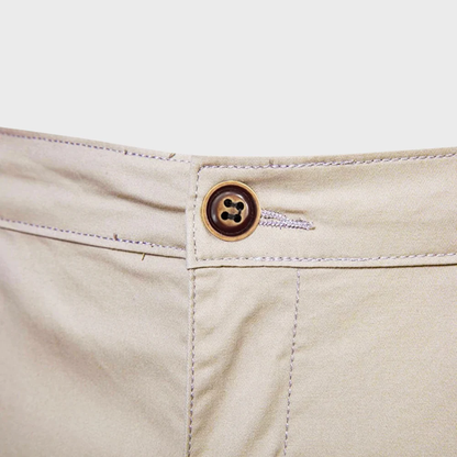 CAEDEN | Heren Chino Short – Casual Katoenen Korte Broek met Elastische Taille