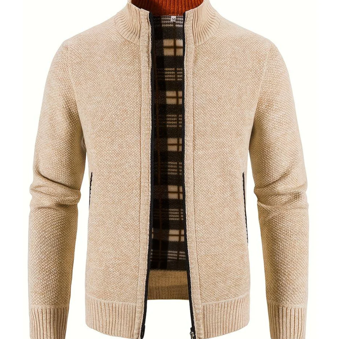Abe Heren Vest met Rits | Zacht Gebreid, Tijdloos Design 0
