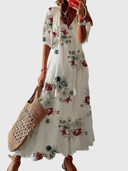 Amara Dames Zomerjurk | Bohemian Vintage Stijl, Lichtgewicht Katoen 5