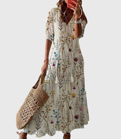 Amara Dames Zomerjurk | Bohemian Vintage Stijl, Lichtgewicht Katoen 6