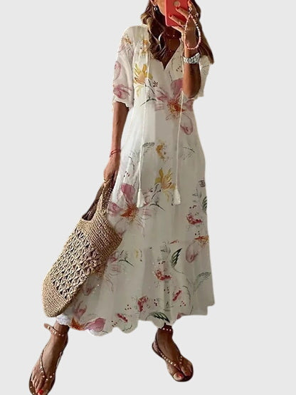 Amara Dames Zomerjurk | Bohemian Vintage Stijl, Lichtgewicht Katoen 7
