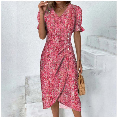 Leda – Tijdloze Zomerjurk met Elegante Pasvorm