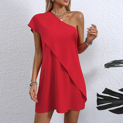 Ava Dames Feestjurk | Asymmetrisch Ontwerp, Elegante Look 0
