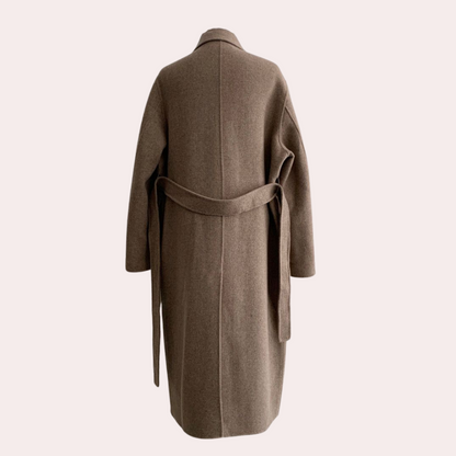 Ava Dames Winterjas | Luxe Double-Breasted, Oversized Polyester 4