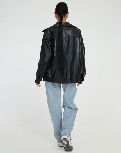 Noor | Oversized Leren Zomerjas Voor Dames