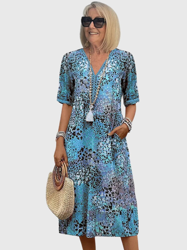 Bela Vrouwen Midi-Jurk | Bloemenprint, Elegante Pasvorm 2