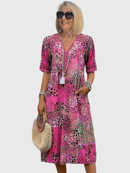 Bela Vrouwen Midi-Jurk | Bloemenprint, Elegante Pasvorm 3