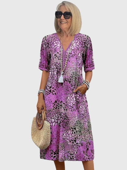 Bela Vrouwen Midi-Jurk | Bloemenprint, Elegante Pasvorm 4
