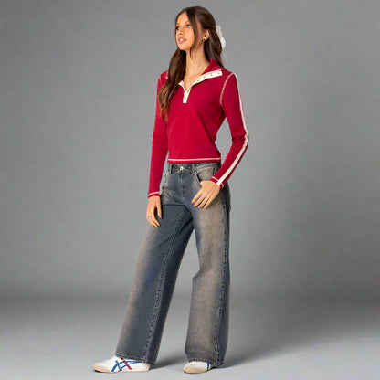 Roxy | Low-Rise Jeans – Trendy & Comfortabele Stretch Denim | Y2K Fit