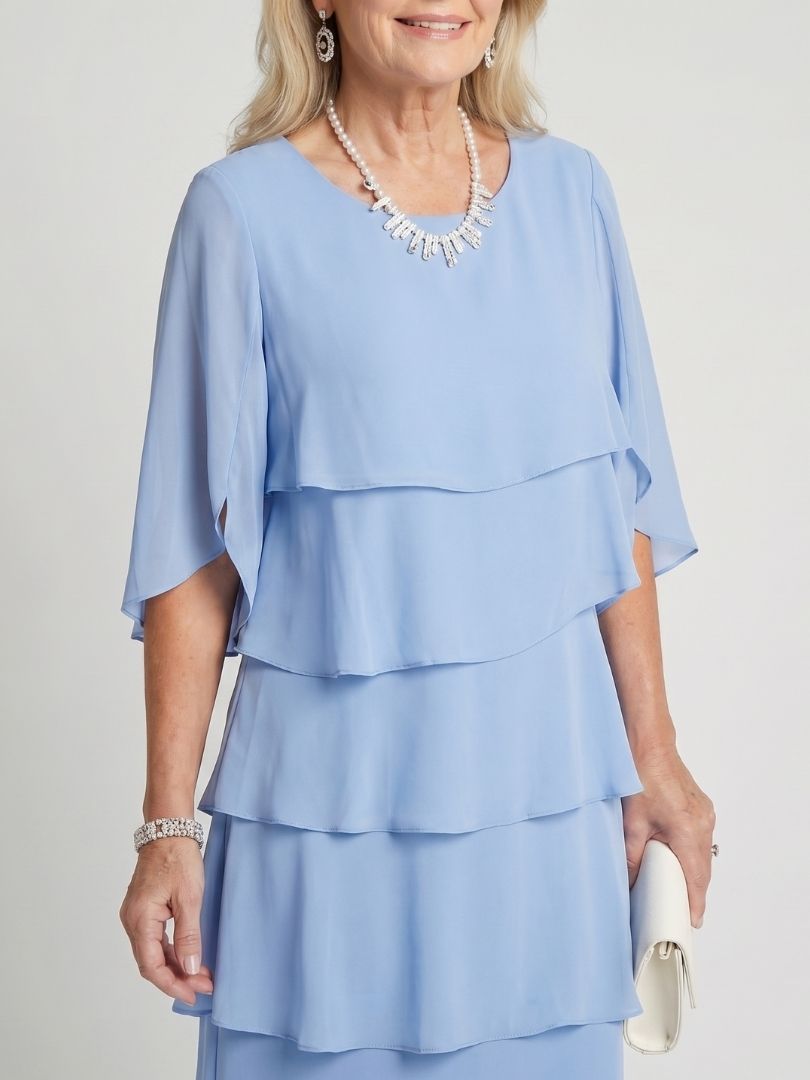 Bree Dames Midi Jurk | Lichtgewicht Gelaagd Ontwerp, Tijdloos en Comfortabel 5