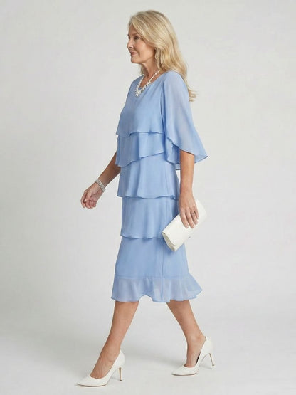 Bree Dames Midi Jurk | Lichtgewicht Gelaagd Ontwerp, Tijdloos en Comfortabel 6