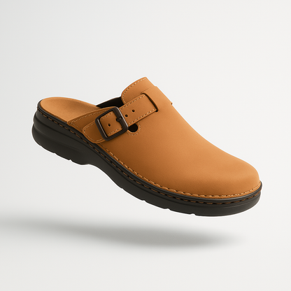 Brivon | Unisex Suède Clogs met Verstelbare Gesp 1