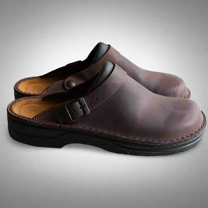 Brivon | Unisex Suède Clogs met Verstelbare Gesp 5