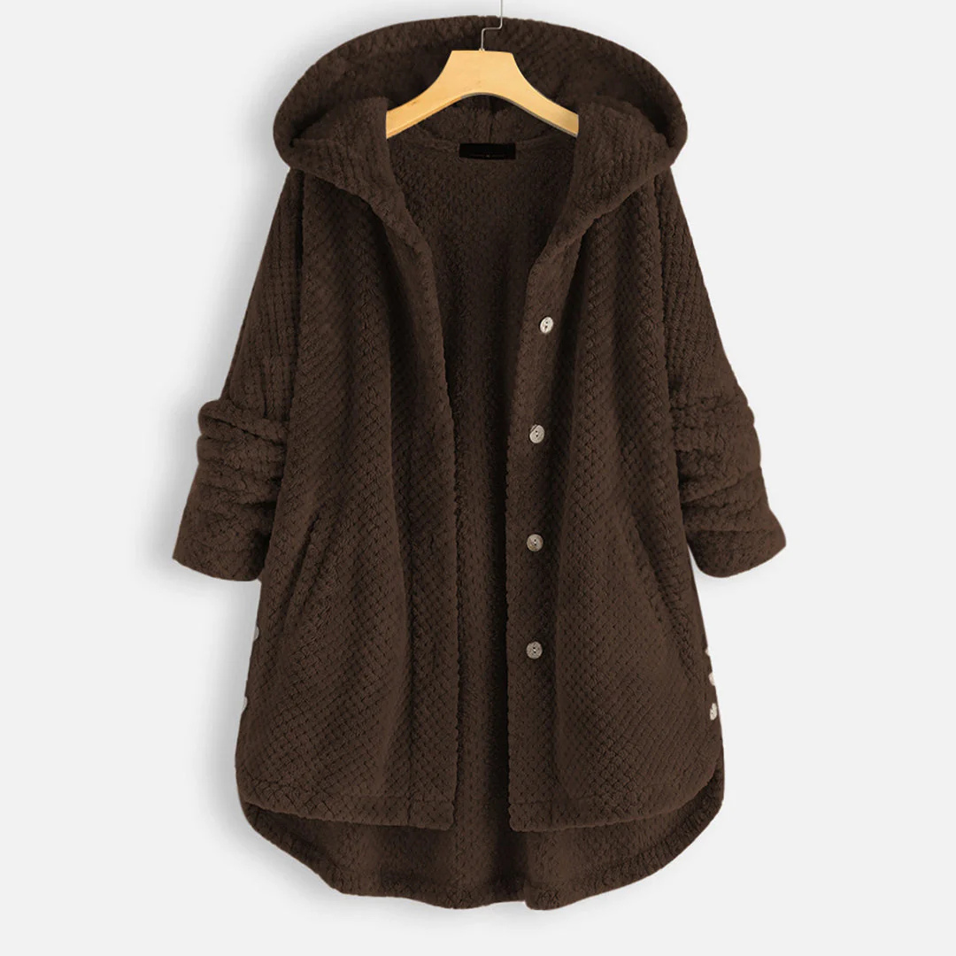 Button Down Jacke Met Kapuze Voor Dames | Warm 3